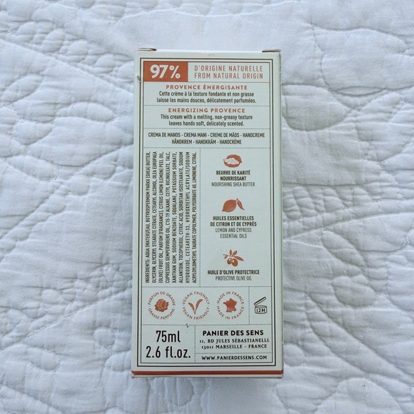 🏷️ NWT Panier Des Sens Provence Hand Cream, Orange Blossom 🍊🇫🇷 - Picture 3 of 11